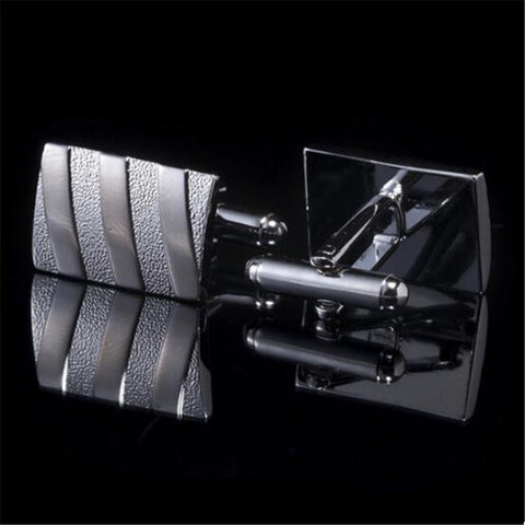 High Quality Mens Stainless Steel Gemelos Fashion Cuff Links Wedding Mens Custom Enamel Cufflinks For Men Jewelry