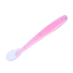 Fulljion Utensils Silicone Spoon Baby Feeding Kids Cutlery Tableware Baby Gadgets Tools Soup Ladle Toddler Spoons Soup Ladle Fun